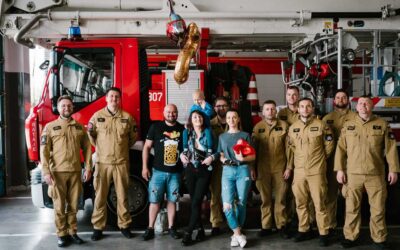 Reportaż z urodzin Olisia w Straży Pożarnej