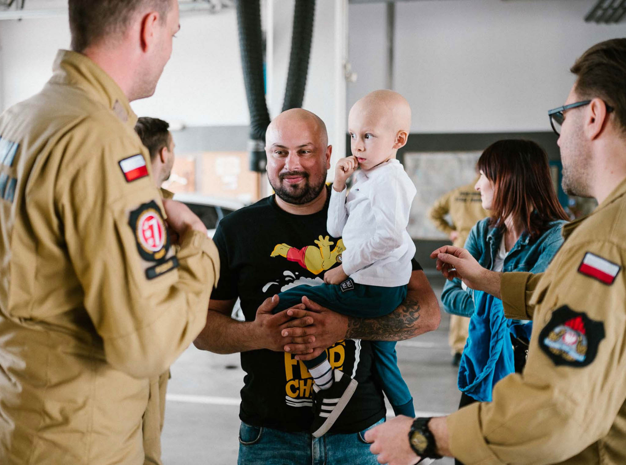 Reportaż onkologia Poznań projekt społeczny urodziny w Straży Pożarnej
