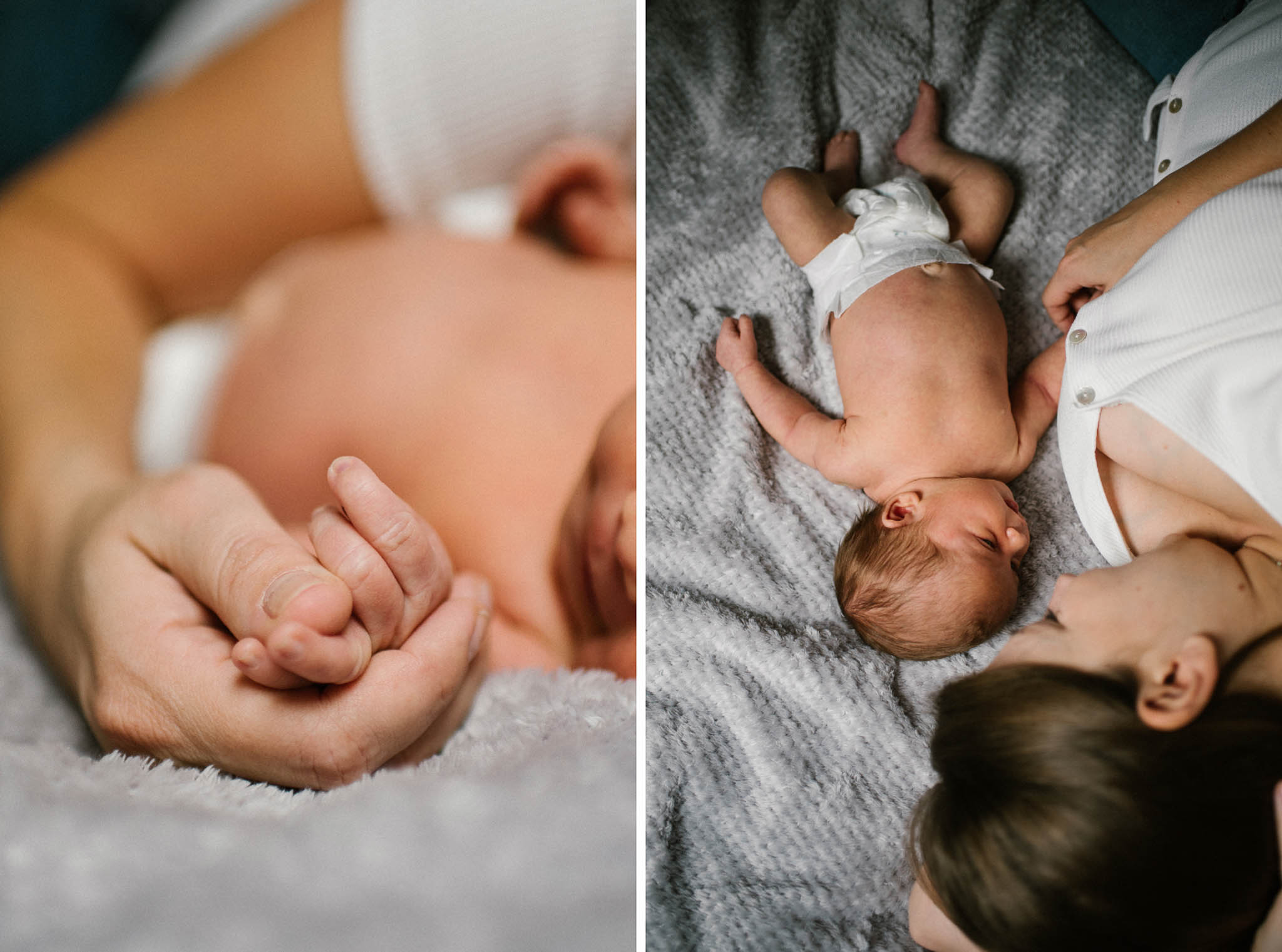 sesja rodzinna noworodkowa w domu Poznań