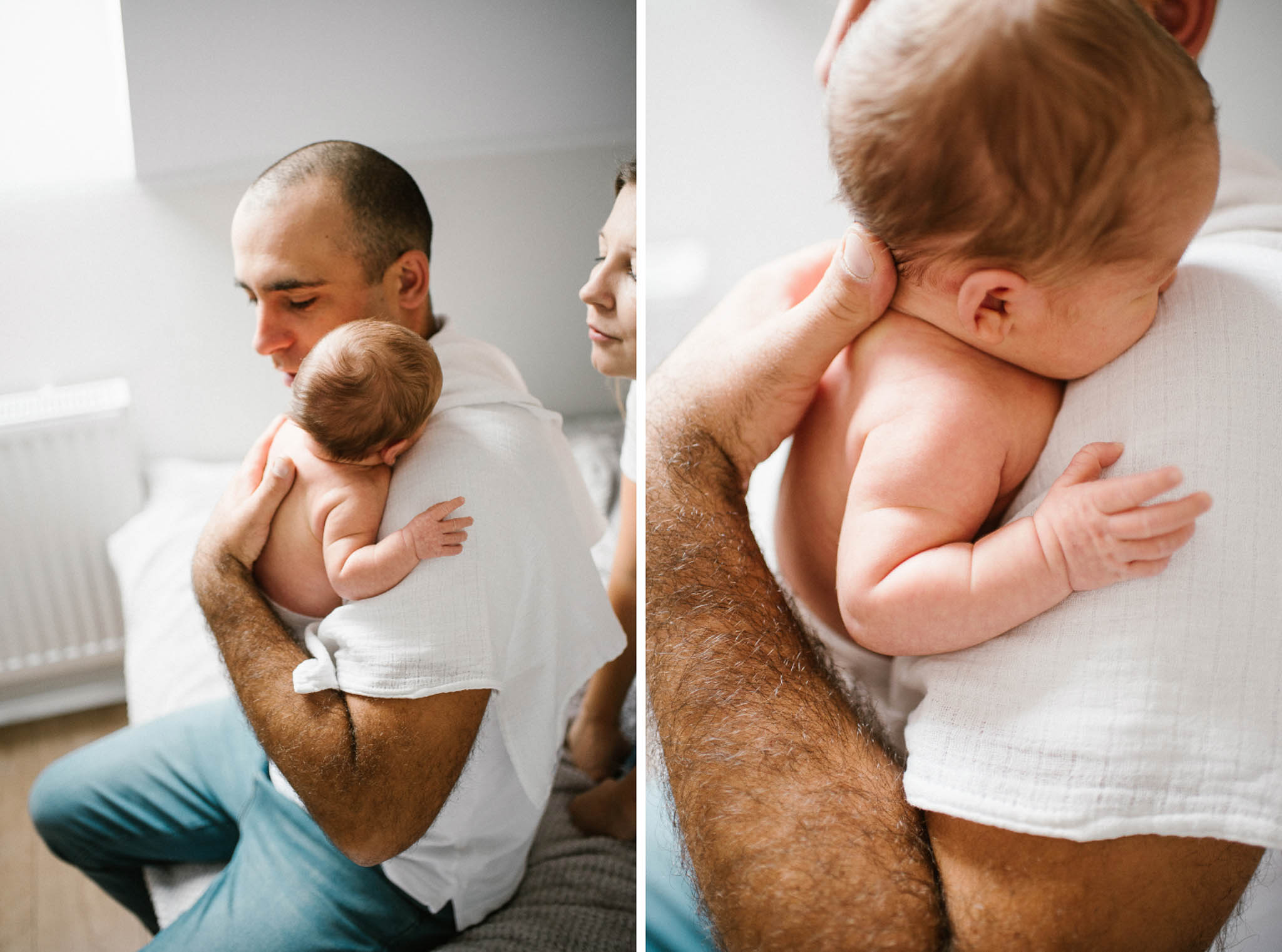 sesja rodzinna noworodkowa w domu Poznań